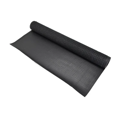 Gambar Krisbow Keset Pintu Polyester Charcoal 120x240 cm - Hitam