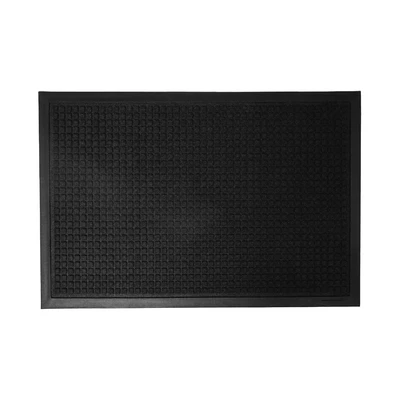 Gambar Krisbow Keset Pintu Karet Charcoal 60x90 cm - Hitam