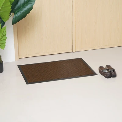 Gambar Krisbow Keset Pintu Polyester 60x90 cm - Cokelat
