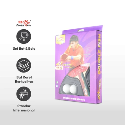 Gambar Double Fish Set Bat Tenis Meja 4A-C