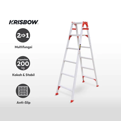 Gambar Krisbow Tangga Aluminium 2 In 1 6 Step