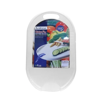 Gambar Krischef Talenan Plastik Oval 34x20 cm