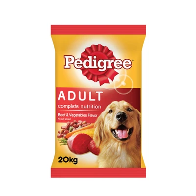 Pedigree 20 Kg Makanan Anjing Kering Adult Beef Vegetables