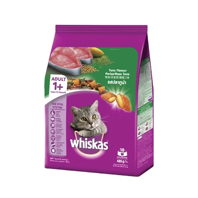 Gambar Whiskas Makanan Kucing Kering Adult Tuna 480 gr
