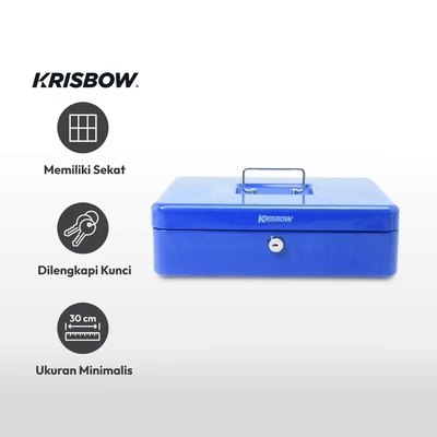 Gambar Krisbow 12  Inci Cash Box Ts0010 - Biru