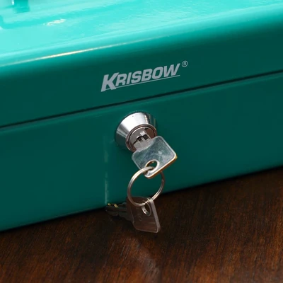 Gambar Krisbow 25 Cm Cash Box - Hijau