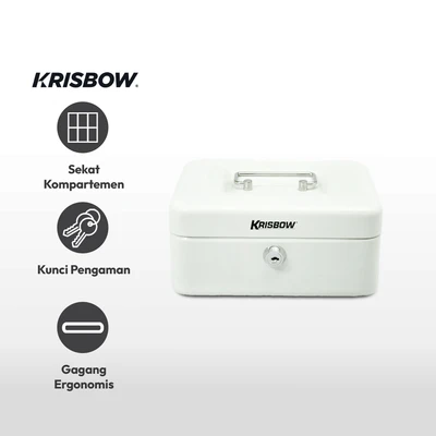 Gambar Krisbow 20 Cm Cash Box Ts0030 - Putih