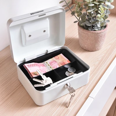 Gambar Krisbow 20 Cm Cash Box Ts0030 - Putih