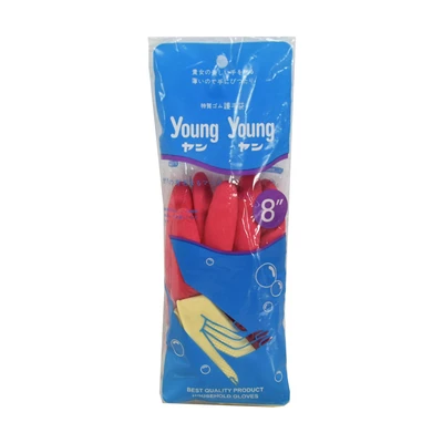 Gambar Young Young Sarung Tangan Karet Dual Warna 20 cm