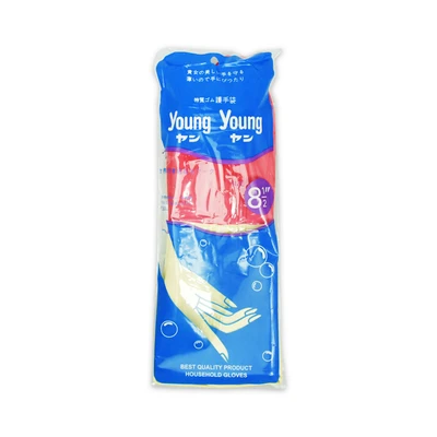 Gambar Young Young Sarung Tangan Karet Dual Warna 21.5 cm