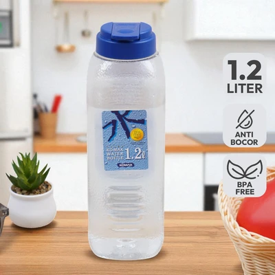Gambar Komax Botol Minum Plastik 1.2 Liter Transparan