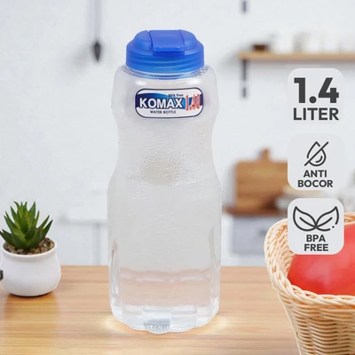 Gambar Komax Botol Minum Plastik 1.4 Liter Transparan