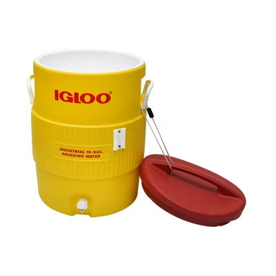 Gambar Igloo Dispenser Minuman Plastik Industrial Cooler 37 Liter - Kuning