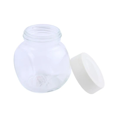Gambar Kris Tempat Bumbu Dapur Kaca 200 ml Transparan - Putih