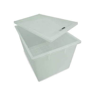 Gambar Clover Kotak Penyimpanan Dengan Tutup Natural 51x35x36 cm - Putih