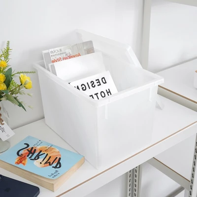 Gambar Clover Kotak Penyimpanan Dengan Tutup 35.5x24.5x23 cm - Putih
