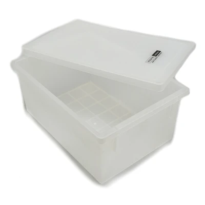 Gambar Clover Kotak Penyimpanan Dengan Tutup 35.5x25x15 cm - Putih