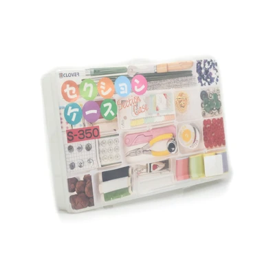 Gambar Clover Kotak Penyimpanan Aksesoris 37.5x23x5 cm - Putih