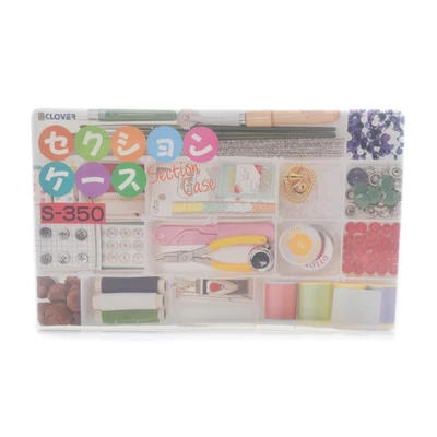 Gambar Clover Kotak Penyimpanan Aksesoris 37.5x23x5 cm - Putih