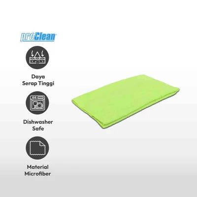 Gambar Proclean Kain Lap Microfiber Terry A 40x60 cm - Hijau