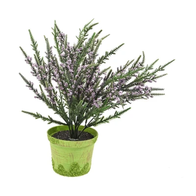 Gambar Arthome Bunga Artifisial Lavender Dengan Pot 30 cm - Ungu
