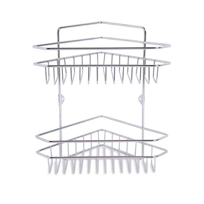 Gambar Stora Rak Sudut Kamar Mandi 2 Tingkat Shower Caddy