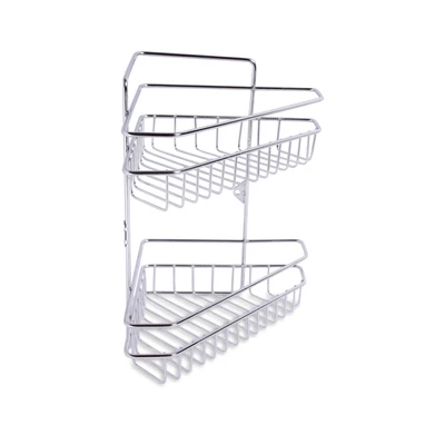 Gambar Stora Rak Sudut Kamar Mandi 2 Tingkat Shower Caddy