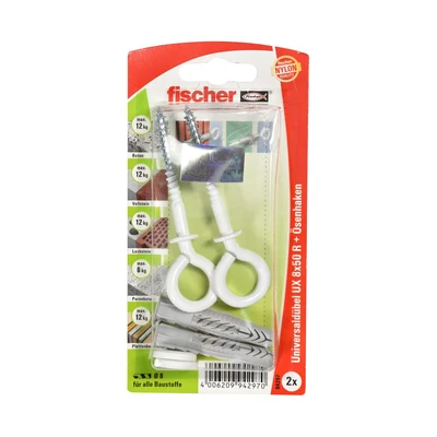 Gambar Fischer Sekrup Kait Nylon 8X50 mm