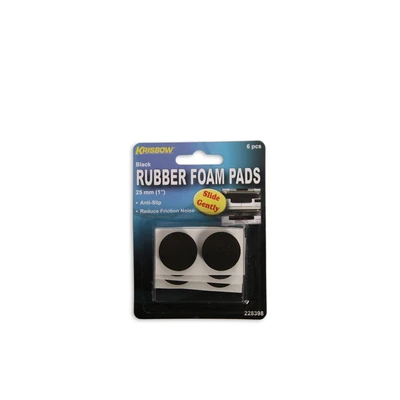 Gambar Krisbow Alas Kaki Elektronik Karet Busa 2.5 cm 6 Pcs - Hitam