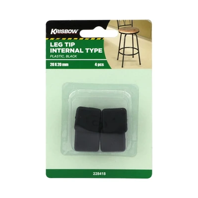 Gambar Krisbow Alas Kaki Furnitur Kotak 2x2 Cm 4pcs - Hitam