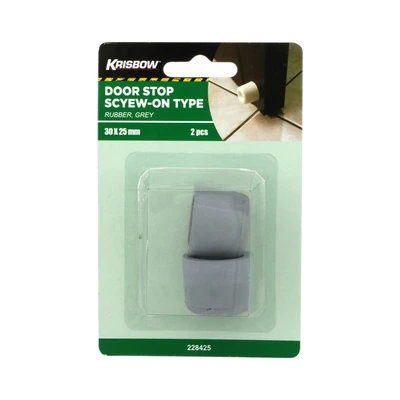Gambar Krisbow Karet Penahan Pintu 3x2.5 cm - Abu-Abu