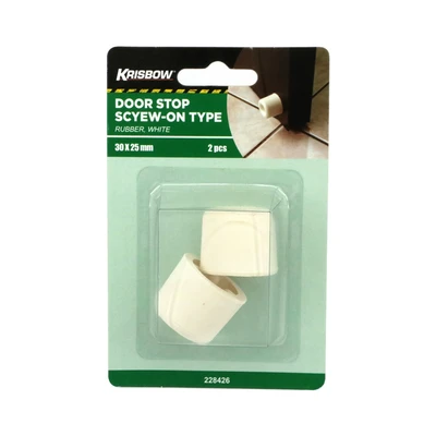 Gambar Krisbow Karet Penahan Pintu 3x2.5 cm - Putih