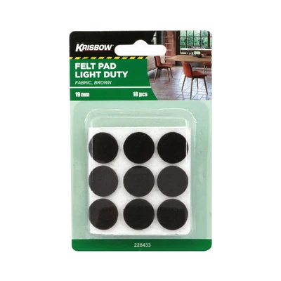 Gambar Krisbow Set 18 Pcs Alas Kaki Furnitur Bulat 19 Mm