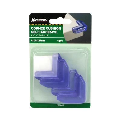 Gambar Krisbow Pelindung Sudut Meja 4.1x4.1x1.4 cm 4 Pcs
