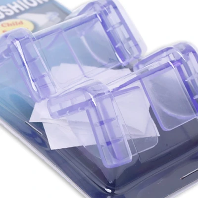 Gambar Krisbow 3.6x3.6x3.2 cm Pelindung Sudut Meja PVC Set 4 pcs