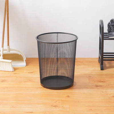 Gambar Stora Tempat Sampah Besi Mesh Round 8 Liter - Hitam