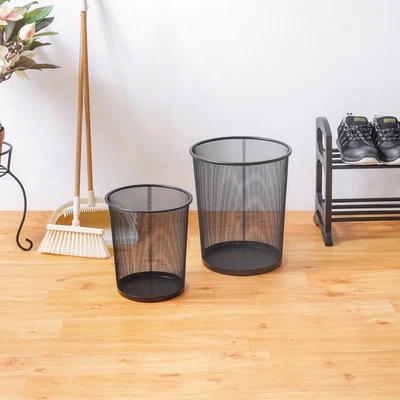 Gambar Stora Tempat Sampah Besi Mesh Round 8 Liter - Hitam