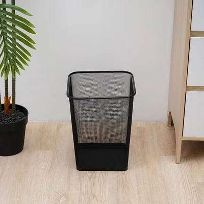 Gambar Stora Tempat Sampah Besi Mesh Square 29 Liter - Hitam