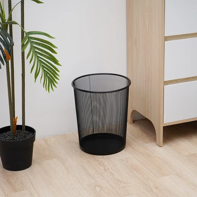 Gambar Stora Tempat Sampah Besi Mesh Round 19 Liter - Hitam