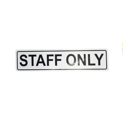 Gambar Krisbow Stiker Anodized Staff Only 4.5x19.5 cm