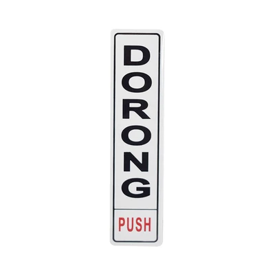Gambar Krisbow Stiker Anodized Dorong | Push 4.5x19.5 cm