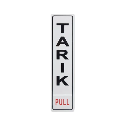 Gambar Krisbow Stiker Anodized Tarik | Pull 4.5x19.5 cm