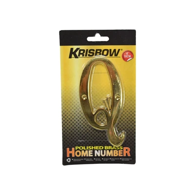 Gambar Krisbow Huruf Rumah Q Polish Brass 10 cm