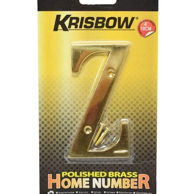 Gambar Krisbow Huruf Rumah Z Polish Brass 10 cm