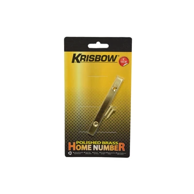 Gambar Krisbow Simbol Rumah Kuningan Garis Miring - 10 cm