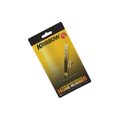Gambar Krisbow Simbol Rumah Kuningan Garis Miring - 10 cm