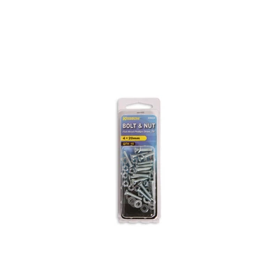 Gambar Krisbow Set Baut Dan Mur 4 X 20 mm 15 Pcs