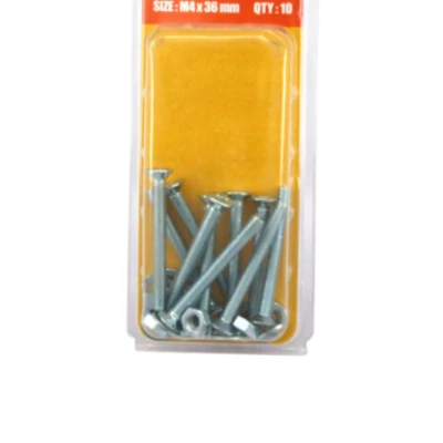 Gambar Krisbow Set Baut Dan Mur 4 X 36 mm 10 Pcs