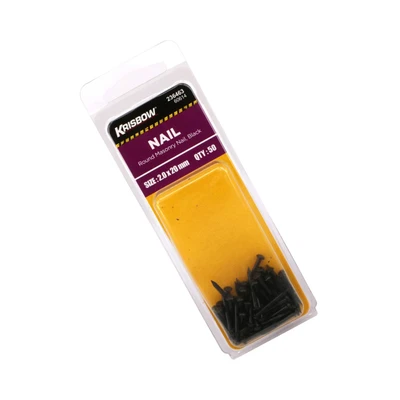 Gambar Krisbow Paku Dinding 2.0 X 20 mm 50 Pcs - Hitam