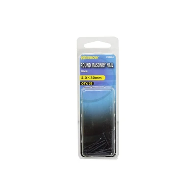 Gambar Krisbow Paku Dinding 2X30 mm 26 Pcs - Hitam